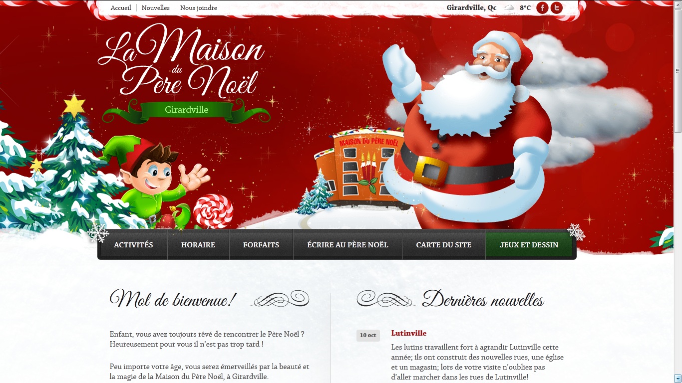 La Maison du Père Noël a un nouveau site web