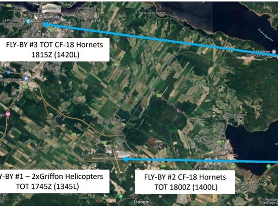 Un défilé aérien massif de CF-18 à venir au-dessus de Saguenay 
