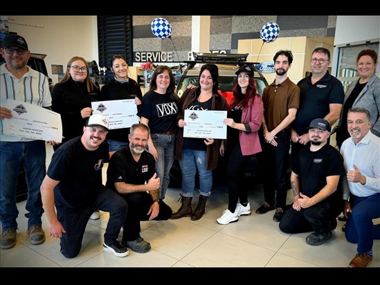 Après un franc succès le Show de Garage redistribue 3 000 $ à trois organismes