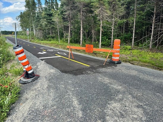 Un nouveau tronçon cyclable à Péribonka