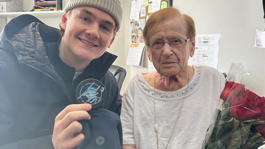 Fière partisane des Sags à 105 ans!